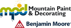 mountain paint and decorating and benjamin moore logos