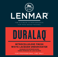 DuraLaq® Nitrocellulose Premium White Lacquer Undercoater 1E.410
